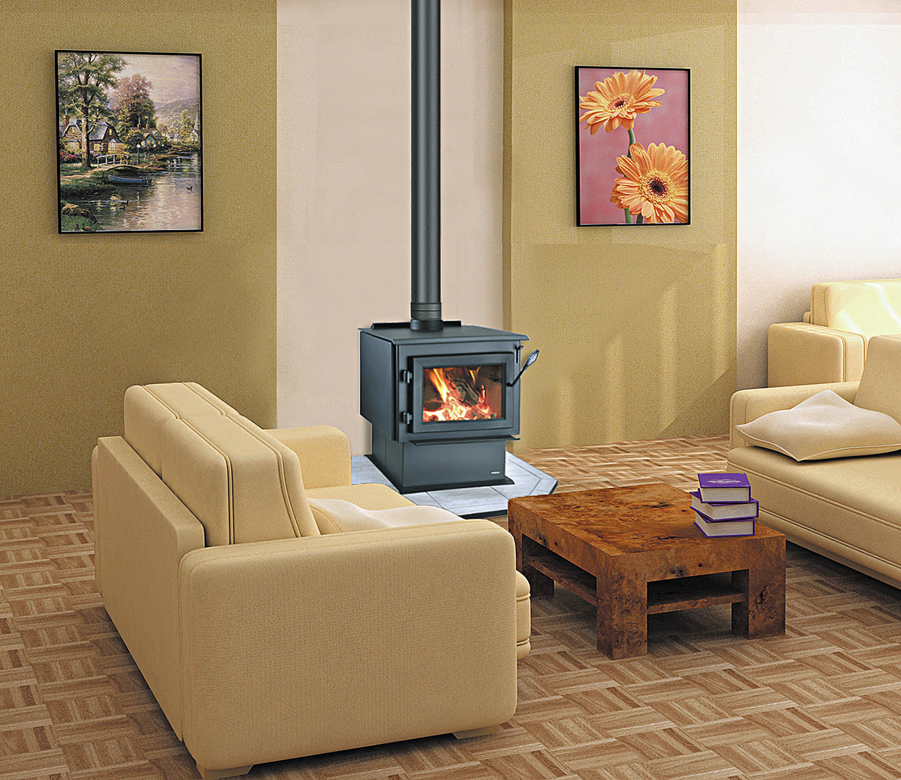 Quadrafire WS18 Freestanding Wood Fire (9718248669459)