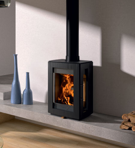 Hergóm Glow Wood Fireplace with Legs