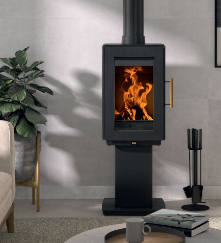 Hergóm Glow Wood Fireplace with Legs