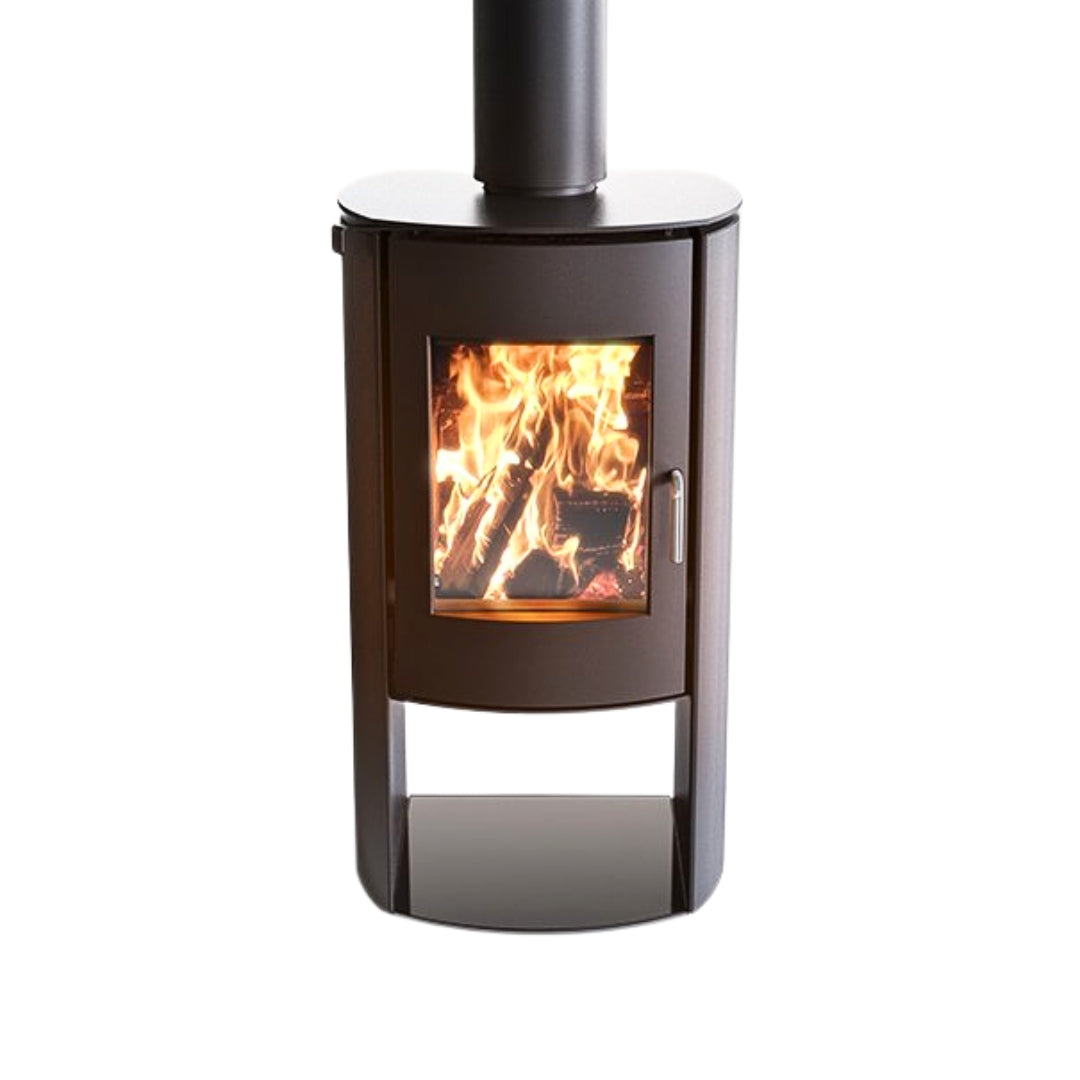 Nectre N60 Freestanding Wood Fire with Woodstacker Base (8450181595411)