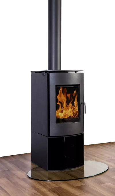 Nectre N60 Freestanding Wood Fire with Woodstacker Base (8450181595411)