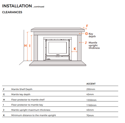 Kalora Accent Inbuilt Wood Fire (8245135147283)