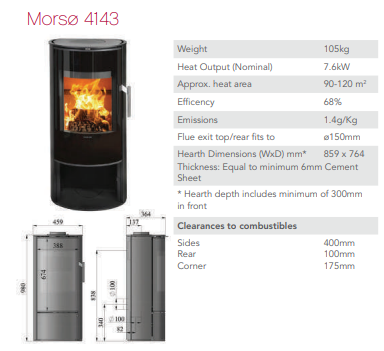 Morso 4143 Wood Fire (6563383115974)