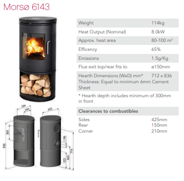 Morso 6143 Wood Fire (6563420766406)
