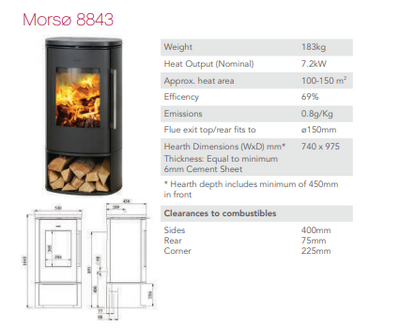 Morso 8843 Wood Fire (6563791143110)