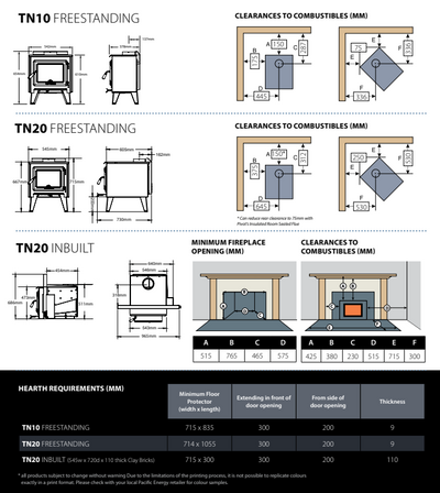 True North TN20 Wood Heater (2011845263411)