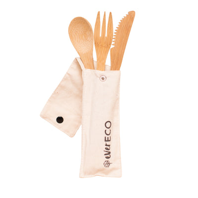 Cutlery Set with Cotton Bag (1957408014387)