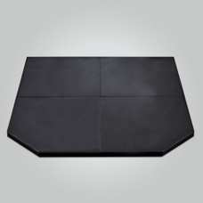 Kalora Matte Black Tile Corner Hearth 1250 x 1250 (6551197188294)
