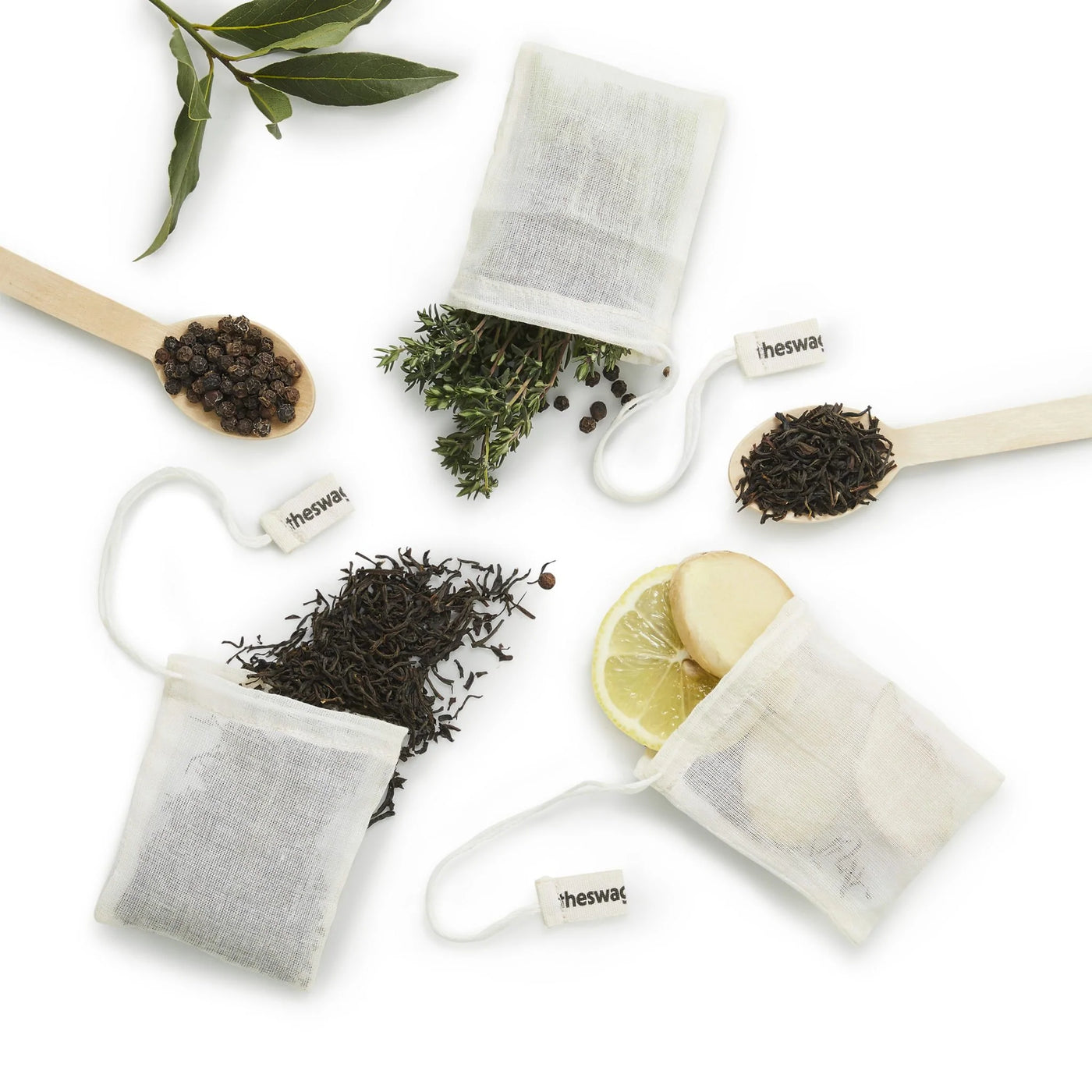 Tea swag, reusable cotton (8053372190995)