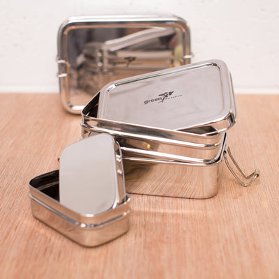 Stainless Steel Lunch Boxes (1957406310451) (4677682495577)