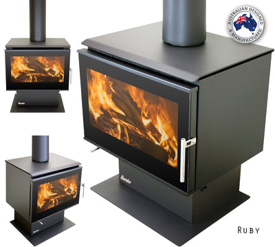 Eureka Ruby Freestanding Wood Fire (2011845951539)