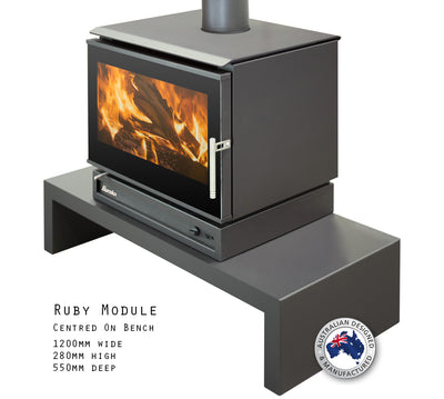 Eureka Ruby Freestanding Wood Fire (2011845951539)