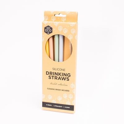 Ever Eco Silicone Straw 4pk (1957412536371)