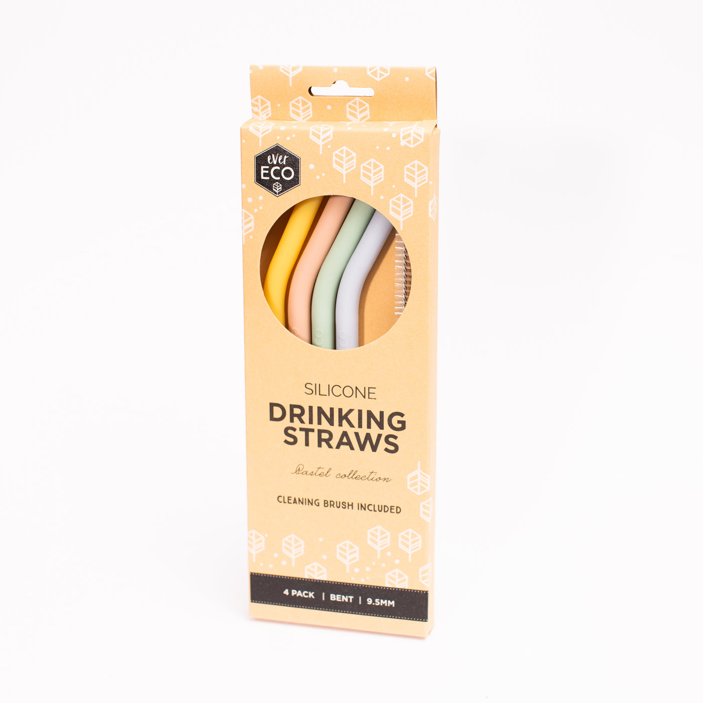 Ever Eco Silicone Straw 4pk (1957412536371)