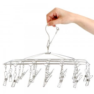 Stainless Steel Wire 19 Peg Hanger (4380399206489)